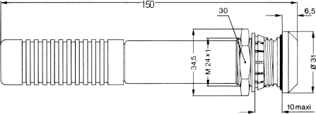 Штекер кабеля F 3430 AG 10,2